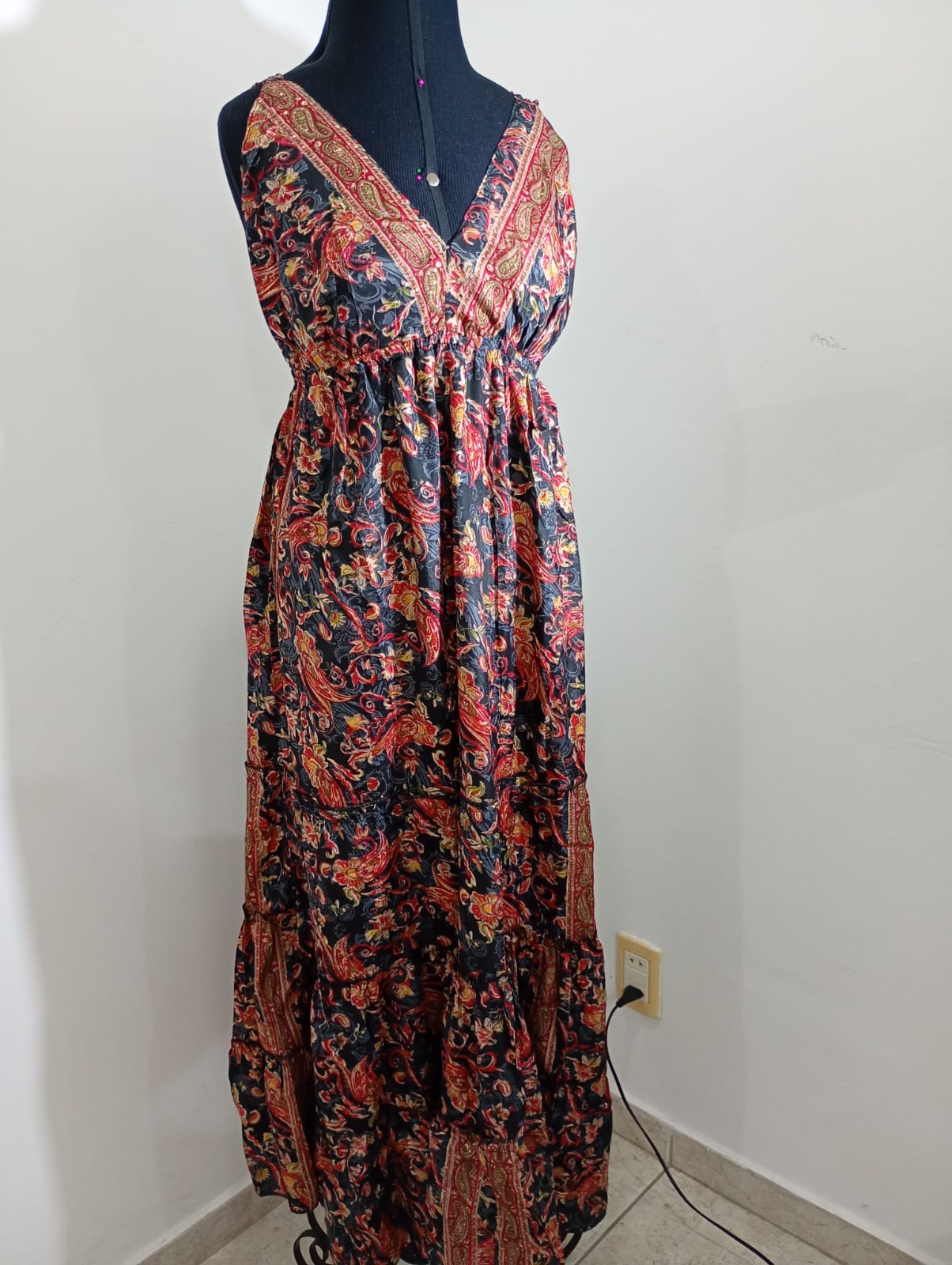 Vestido de Viscose Alça Larga